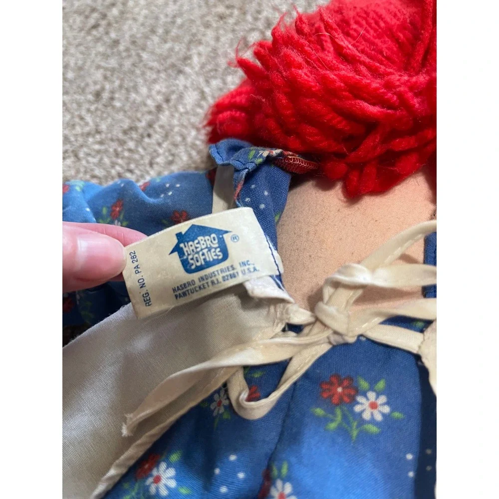 Vintage Hasbro Softies Raggedy Ann Doll 15